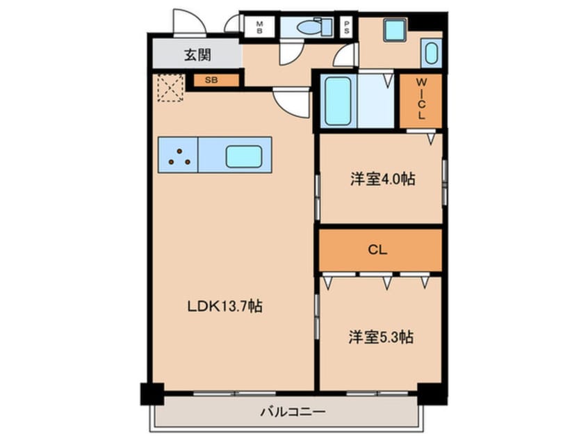 間取図 仮）Mys　Casette　Kokura