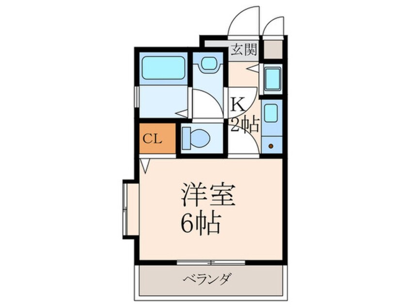 間取図 ロマネスク下到津（1003）