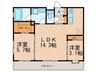 ｴﾝｸﾚｽﾄGRAN博多駅前（1306） 2LDKの間取り