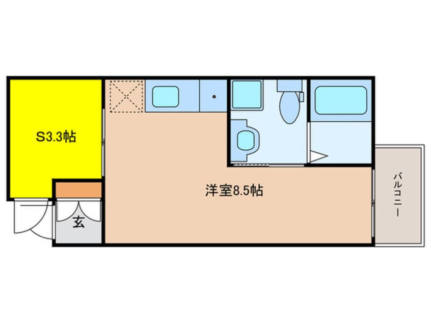 間取図 仮)ガレット南福岡