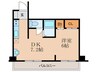 パラッツォ櫛原 1DKの間取り