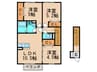 サニーコート　Ａ棟 3LDKの間取り