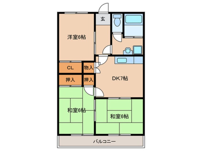 間取図 ホワイトハイツ別院