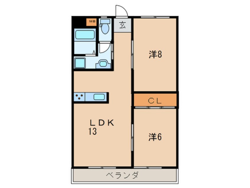 間取図 ホワイトハイツ別院