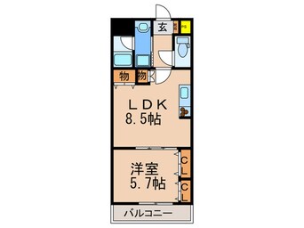 間取図 ビア－ド千早