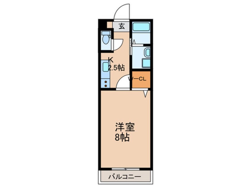 間取図 Ａ．ＲＥＫ　ＳＨＩＲＯＹＡＭＡ