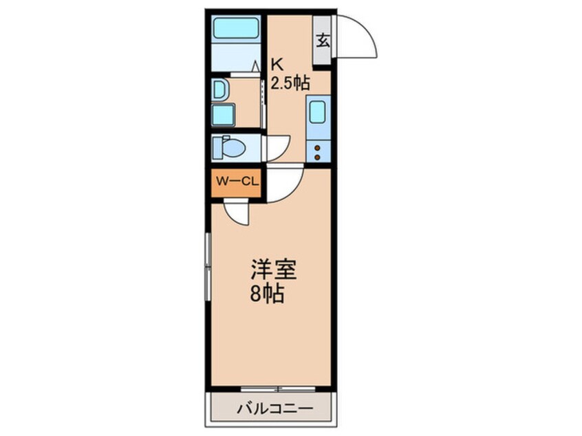 間取図 Ａ．ＲＥＫ　ＳＨＩＲＯＹＡＭＡ