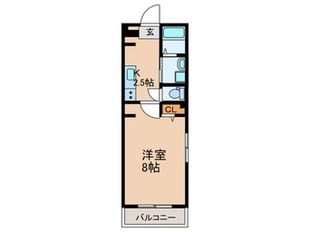 間取図 Ａ．ＲＥＫ　ＳＨＩＲＯＹＡＭＡ
