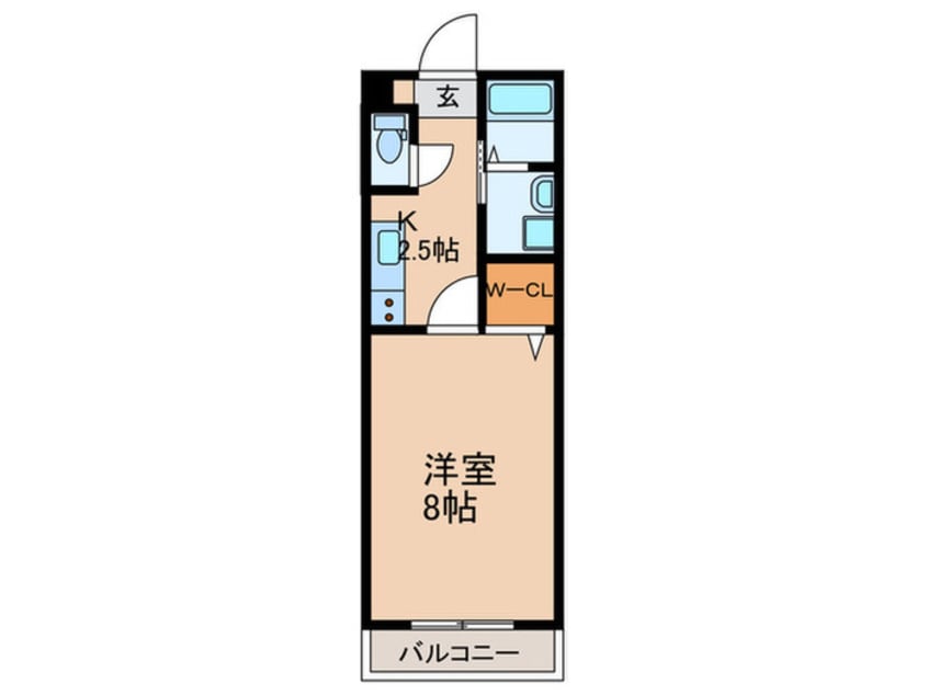 間取図 Ａ．ＲＥＫ　ＳＨＩＲＯＹＡＭＡ