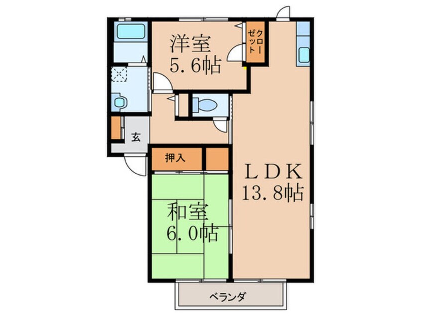 間取図 オ－ボアパティ－ルＣ棟