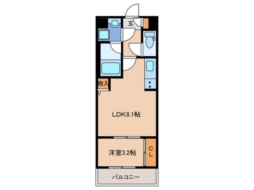 間取図 ラルヴェール御島崎