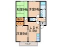 山鹿ハイツの間取図
