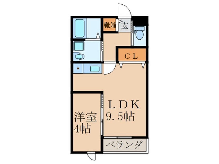 間取図 ルミナスAI苅田A棟