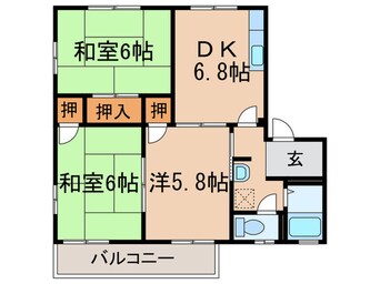 間取図 ドエル鴨生田Ａ