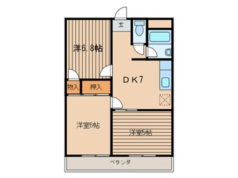 間取図 プリンセスリバーサイド