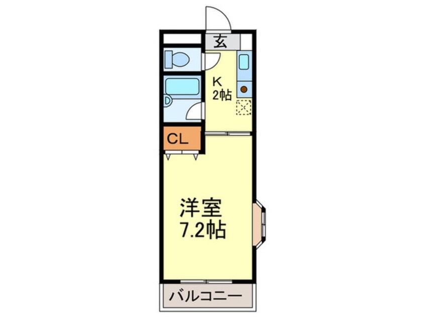 間取図 グレーコート大橋