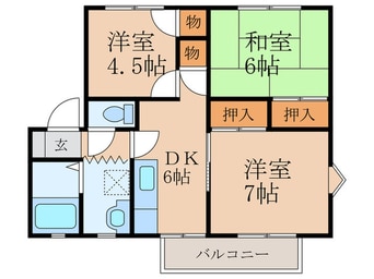 間取図 Ｐアーク２４　Ｆ棟
