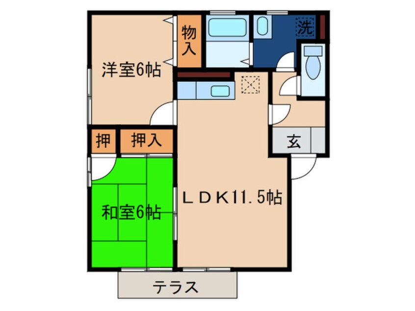 間取図 アル・カン・シェル　Ｃ棟