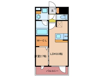 間取図 ｸﾞﾗﾝﾌｫｰﾚ千早ﾏｰｸｽｸｴｱｳｴｽﾄｳｲﾝｸﾞ