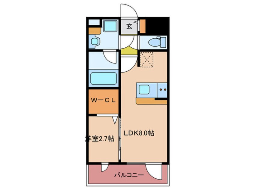 間取図 ｸﾞﾗﾝﾌｫｰﾚ千早ﾏｰｸｽｸｴｱｳｴｽﾄｳｲﾝｸﾞ