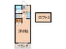 シティベール南八千代 1Kの間取り