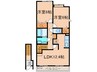 ファイン若松Ａ棟 2LDKの間取り