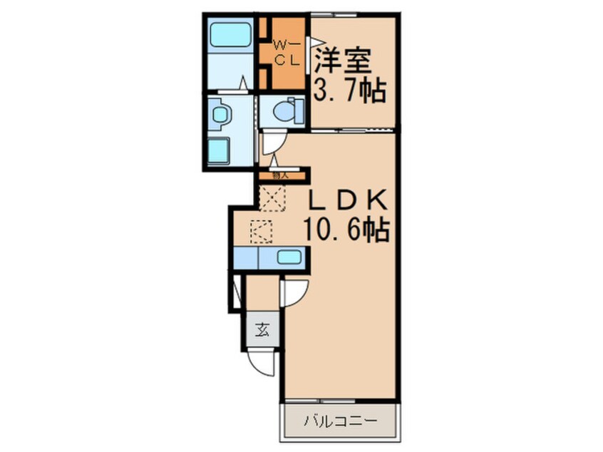 間取図 グランシャリオ東鳴水Ⅱ