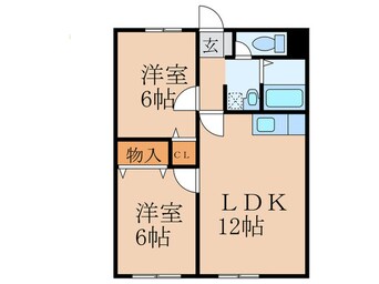 間取図 レジデンス浜田Ｂ