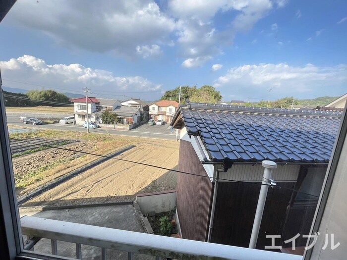 室内からの展望 進尾アパート