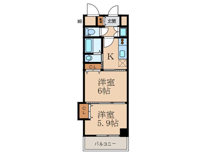 間取り図 グランディ下曽根