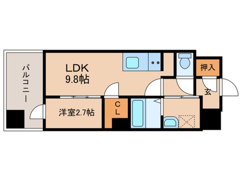 間取図 SーRESIDENCE　小川町