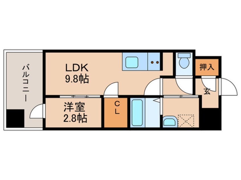 間取図 SーRESIDENCE　小川町