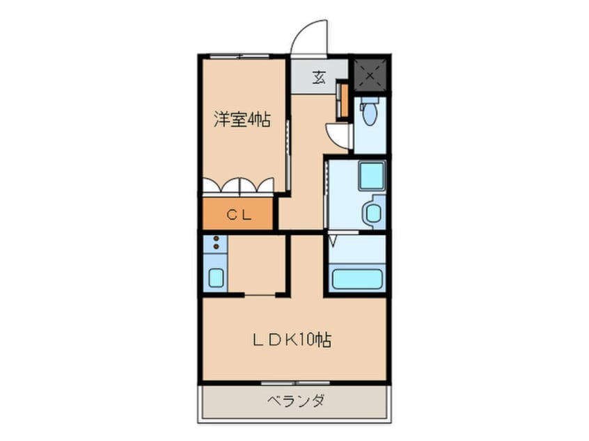 間取図 フルーリール・アン