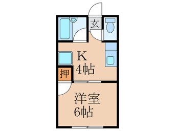 間取図 めぐみハイツ　Ｂ棟
