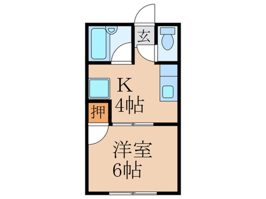 間取図 めぐみハイツ　Ｂ棟