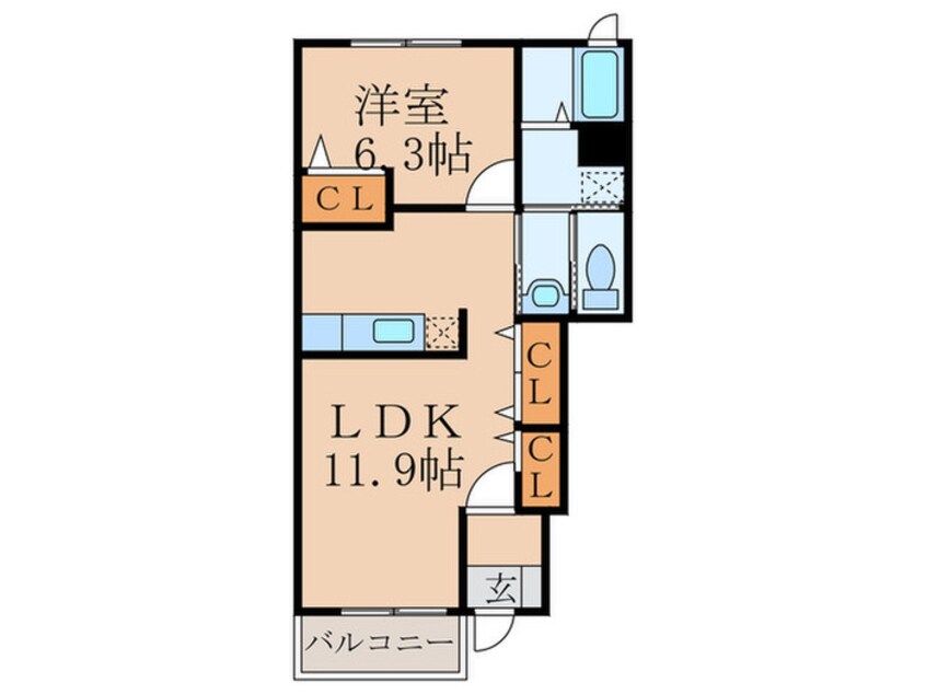 間取図 ヌーベル・シンワ　Ｂ