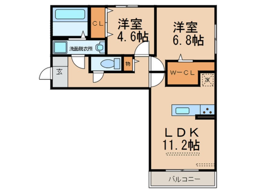 間取図 フロイデ仲原