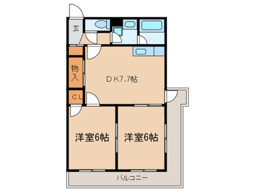 間取図 コモン尾花