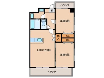 間取図 Ｋｏｎａｍｉ　Ｖｉｌｌａｇｅ
