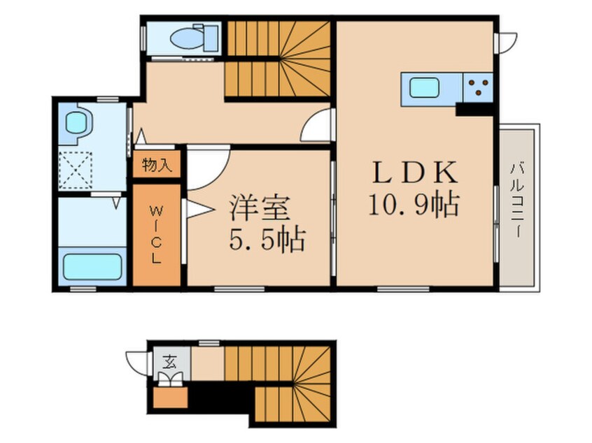 間取図 シャーメゾン藤崎