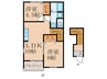 アプロ－ズ参番館 2LDKの間取り