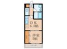 フェリ－チェ原町 1DKの間取り