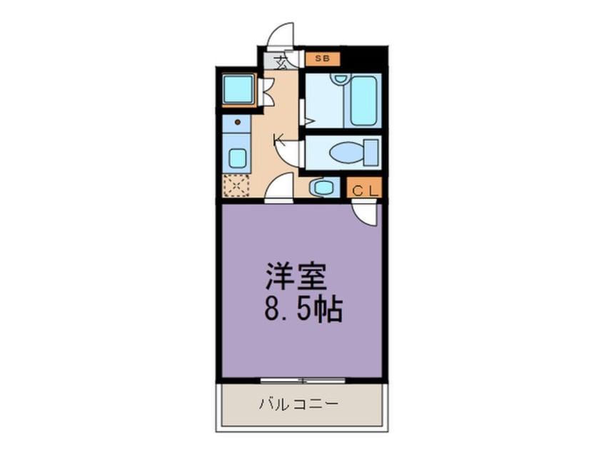 間取図 ビュークレスト大橋駅西口
