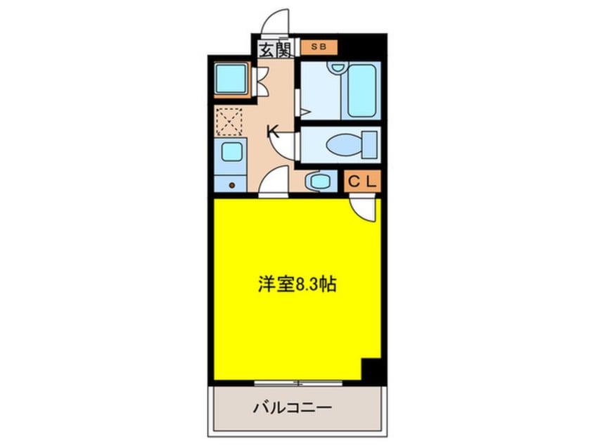 間取図 ビュークレスト大橋駅西口