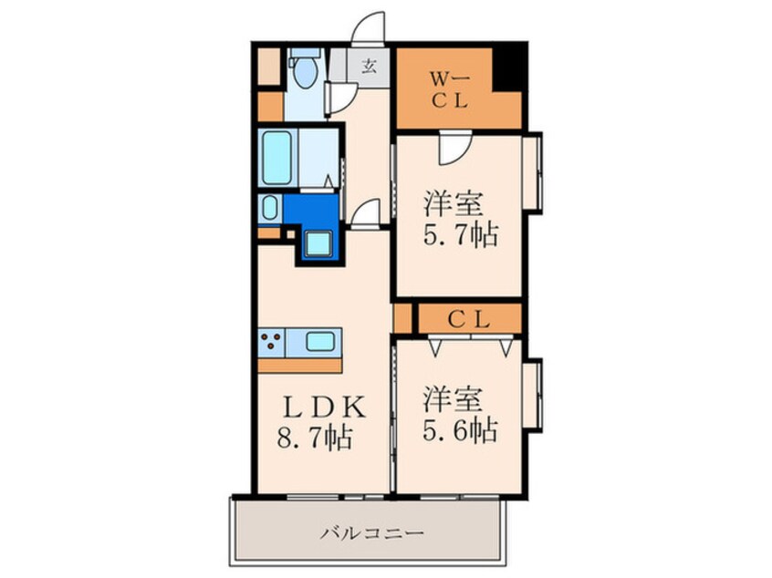 間取図 ヴィ－ラブライト