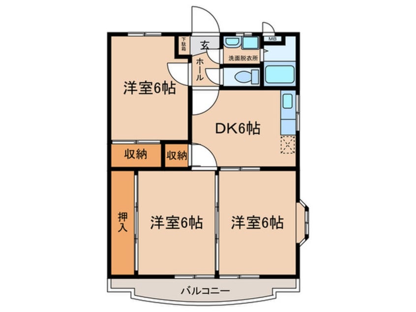 間取図 エンプロイ末吉