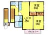 たちばな館Ⅱ 2LDKの間取り