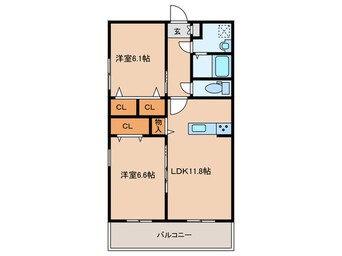 間取図 仮)MDIﾌﾞﾘｻﾏﾘｰﾅ花見が浜