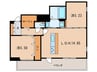 ＴＨＥ ＨＩＬＬＳ ＫＯＫＵＲＡ 2LDKの間取り