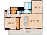 ＴＨＥ ＨＩＬＬＳ ＫＯＫＵＲＡ 2LDKの間取り